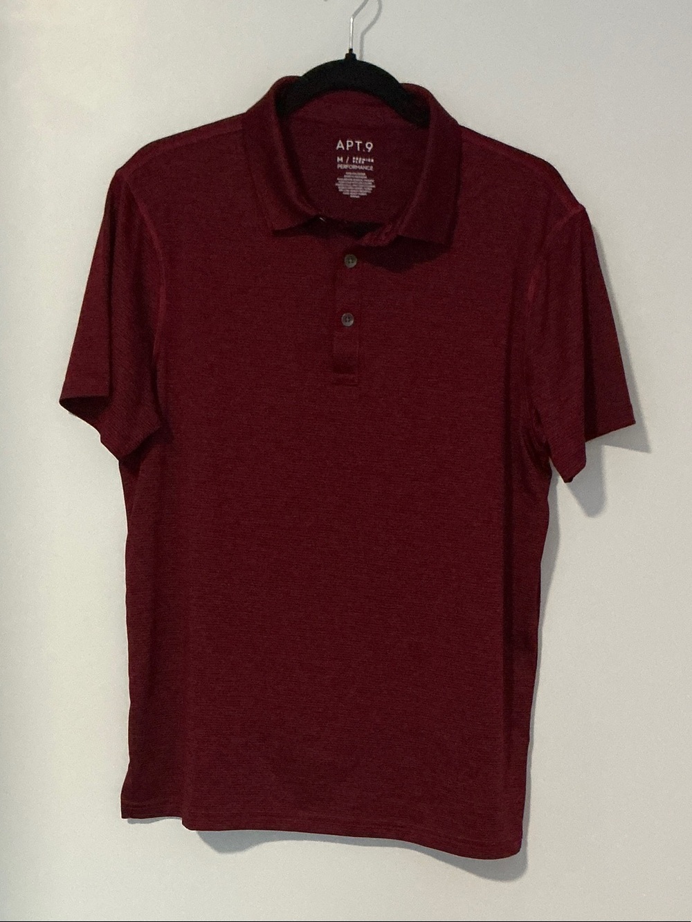 Apt. 9 Men's Deep Wine Polo